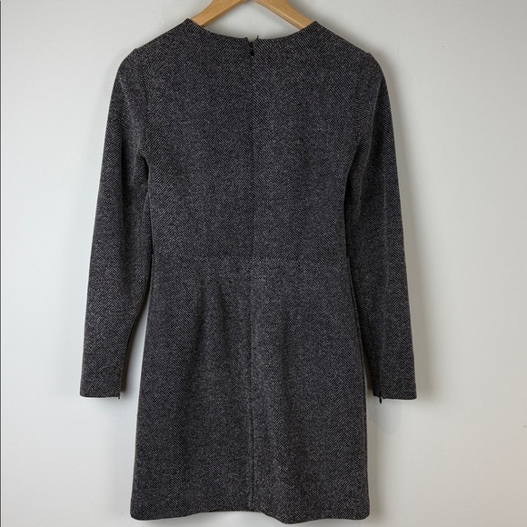 Club Monaco Dayna Herringbone Black Textured Dress - Picture 6 of 9